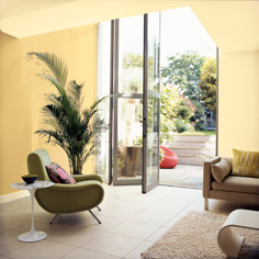 yellow and orange room